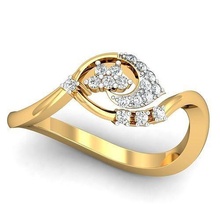 solitário noivado Casamento diamante anel joalheria banda feminino ouro moda argolas massa coleção mulheres 3d print model - Mito3D