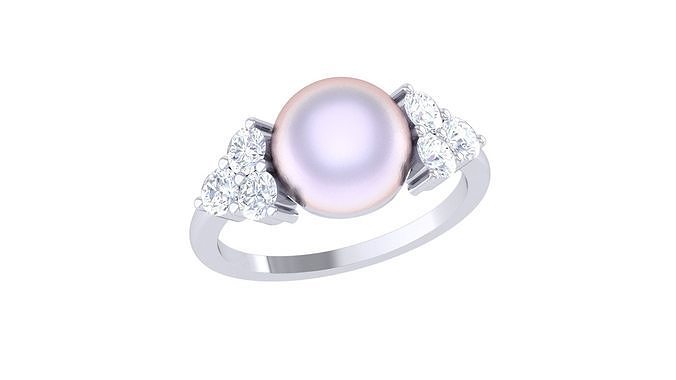 solitario Fidanzamento nozze opale calcolo squillare gioielleria platino anelli diamante oro moda donne anniversario proposta 3D print model - Mito3D