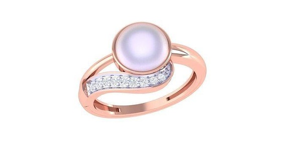 solitário noivado Casamento opala pedra anel joalheria platina argolas ouro moda mulheres diamante aniversário namorados 3d print model - Mito3D