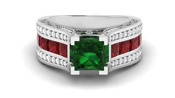 solitaire engagement mariage prix diamant bague bijoux bande femme éternité imprimable 39 anneaux argent 3d print model - Mito3D