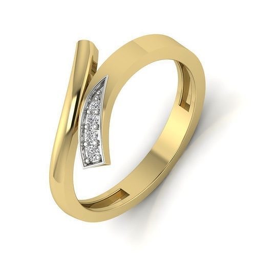 solitario fidanzamento nozze squillare gioielleria anelli cad brillante promettere stampabile diamante moda traliccio mossonaite oro 5mm calcolo 3D print model - Mito3D
