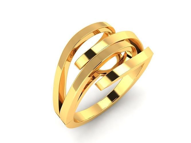 solitaire nişan düğün yüzük takı grup kadın altın elmas moda yüzükler toplu toplamak kadin 3D print model - Mito3D