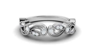 Solitaire nişan düğün yüzük yüzükler sterlin yazdırılabilir elmas platin parlak mücevher gümüş takı narin ışık altın beyaz 3d print model - Mito3D