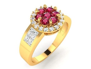solitaire engagement mariage bague bijoux platine or gemme brillant bijou diamant imprimable 3d argent mode beauté anneaux 3d print model - Mito3D