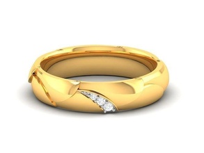 solitario compromiso Boda anillo anillos libra esterlina imprimible diamante platino brillante joya joyería plata delicado ligero oro blanco 3d print model - Mito3D
