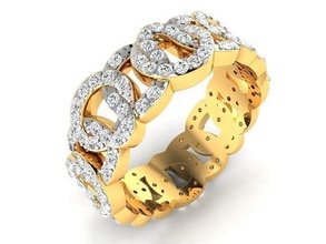 solitario compromiso Boda anillo diamante joyería gemas piedra preciosa Esmeralda rubí amatista granate topacio Moda desafío joya anillos brillante 3d print model - Mito3D
