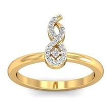 solitario compromiso Boda anillo joyería joya banda mujer precioso oro imprimible diamante Moda anillos abultar colección 3d print model - Mito3D