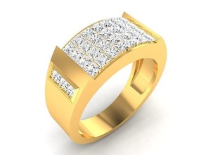 Solitaire nişan düğün yüzük yüzükler mücevher elmas yazdırılabilir altın takı ışık ağırlık minimalist wt gümüş 3d print model - Mito3D