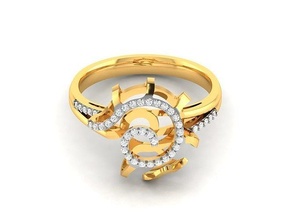 solitario Fidanzamento nozze squillare gioielleria moda classico gioiello gemma diamante stampabile brillante 1895 diamant nuziale anelli vintag rinoceronte 3d print model - Mito3D