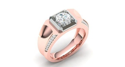 solitario compromiso Boda anillo quilate joyería joya anillos canalla Estados Unidos Canadá brillantez promesa imprimible diamante Moda oro sólido 3d print model - Mito3D