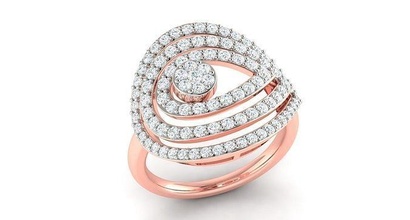 Solitär Engagement Hochzeit Ring Schmuck Stein Gitter Band brillant Gold Ringe cad USA Kanada Europa vereinigt Diamant Sterling 3d print model - Mito3D