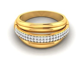 solitaire engagement mariage bague platine brillant précieux gemme luxe chrome argent imprimable bijou accessoire bijoux diamant anneaux 3d print model - Mito3D