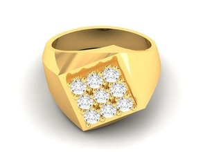 Solitär Engagement Hochzeit Ring Juwel Schmuck druckbar Platin Diamant Silber Ringe Gold Sterling brillant wertvoll Luxus 3d print model - Mito3D