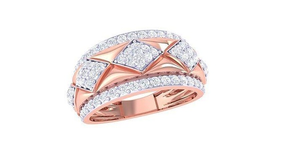 solitario Fidanzamento nozze squillare gioielleria platino anelli oro moda donne diamante anniversario San Valentino promettere 3d print model - Mito3D