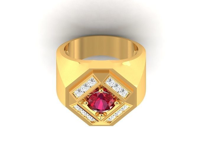 solitario compromiso Boda anillo joyería joya banda mujer oro diamante aureola anillos imprimible 3D print model - Mito3D