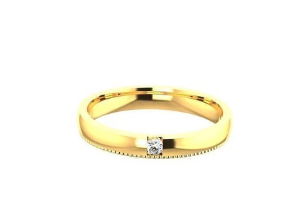 solitário noivado Casamento anel joalheria anel banda Casamento ouro diamante argolas massa coleção diamante solitário noivado mulheres masculino casal silhueta contorno 3d print model - Mito3D