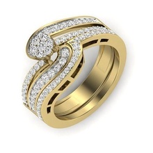 solitario Fidanzamento nozze squillare gioielleria gemma gioiello stampabile diamante lusso moda zennio anelli argento brillante sterlina engagement 3d print model - Mito3D