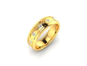 solitaire engagement wedding ring rings diamonds jewelry luxury romantic gold platinum rosegold collection vinatage earring bracelet pendant necklace bangles charm cad bracelets 3d print model - Mito3D
