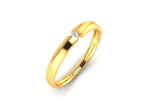 solitário noivado Casamento anel 4prong diamante Comprar 3d modelo ouro joalheria argolas EUA Canadá Europa imprimível coração passar único brilhante 3d print model - Mito3D