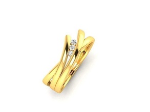 solitario compromiso Boda anillo joyería joya banda mujer oro diamante Moda anillos abultar colección 3d print model - Mito3D