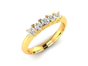 solitario Fidanzamento nozze squillare gioielleria gruppo musicale womenring prezioso oro stampabile diamante moda anelli massa collezione donne 3d print model - Mito3D