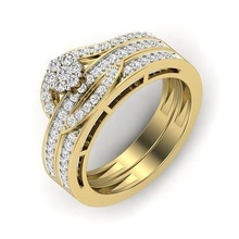 Solitär Engagement Hochzeit Ring Nashorn Gold Juwel Tiffany 3dprint druckbar Diamant brillant Mode Rubin Saphir Citrin drucken Schmuck Ringe 3d print model - Mito3D