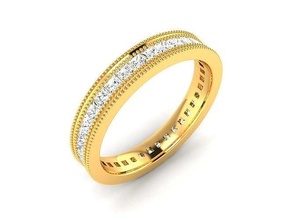 solitaire engagement mariage bague bijoux mode accessoires or diamant femme femmes conception feng shui anneaux argent imprimable sterling vêtements vêtements 3d print model - Mito3D