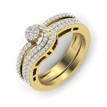 solitaire engagement mariage bague 3d modèle bijoux imprimable diamant gemme brillant or argent bijou sterling platine blanc anneaux mode beauté 3d print model - Mito3D