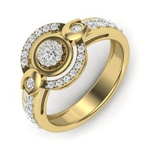solitario compromiso boda anillo 3dm stl anillos libra esterlina imprimible diamante joya joyería plata delicado ligero oro blanco vendimia 3d print model - Mito3D