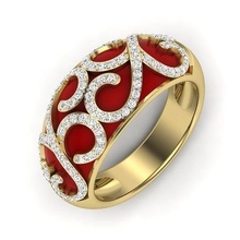 solitaire engagement wedding ring 3dm stl render jewelry band womenring gold diamond rings women printable princess jewel gem brilliant sterling fashion 3d print model - Mito3D