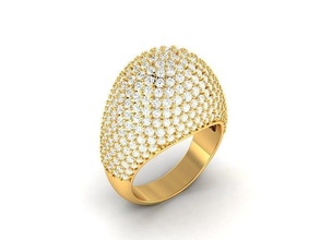 solitario fidanzamento nozze squillare 3dm stl render gioielleria stampabile oro solido misura promettere moda cuore carati anelli uniti d'america canada europa argento diamante 3d print model - Mito3D