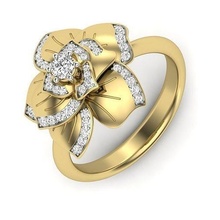 Solitär Engagement Hochzeit Ring 3dm stl Gold Schmuck druckbar Juwel Diamant Weiß brillant Mode Schönheit Kleidung Ringe 3d print model - Mito3D