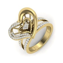 Solitaire nişan düğün yüzük 3dm stl vermek yüzükler mücevher takı animasyon elmas grup yazdırılabilir altın platin moda 3d print model - Mito3D