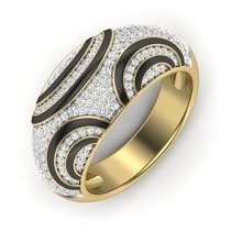 solitario compromiso Boda anillo 3dm stl oro joyería joya imprimible diamante blanco brillante Moda belleza vestir Diamante anillos zafiro 3d print model - Mito3D