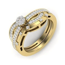 solitário noivado Casamento anel 3dmodel joalheria platina precioso luxo diamante imprimível ouro moda gema brilhante beleza roupa diamantado vintag argolas 3d print model - Mito3D