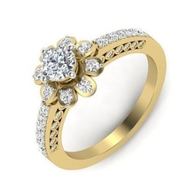 solitaire engagement mariage bague 3dmodel bijoux platine précieux luxe diamant imprimable or mode accessoire gemme brillant beauté vêtements anneaux 3d print model - Mito3D