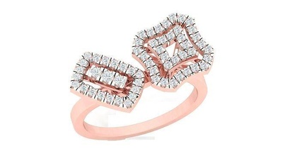 solitario Fidanzamento nozze squillare Aperto donne diamante gioiello gioielleria render animazione giradischi moda media design 3d Modelli oro carattere anelli 3d print model - Mito3D
