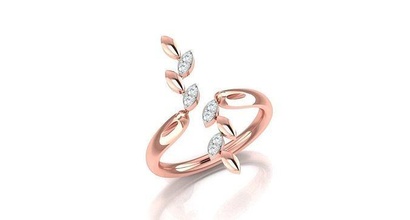 solitär engagement hochzeit ring öffnen ringe sterling druckbar diamant platin juwel schmuck gold cocktail draht rand 3d print model - Mito3D