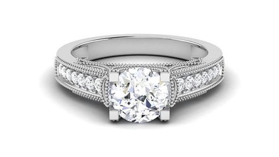 solitario Fidanzamento nozze squillare Principessa calcolo nuziale anelli gemma gioiello gioielleria stampabile diamante argento oro sterlina bianca brillante platino taglia 3d print model - Mito3D
