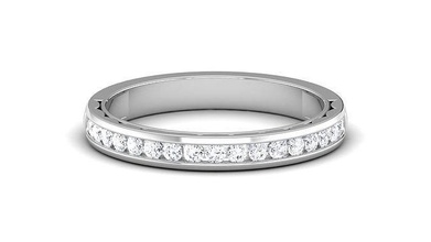 Solitär Engagement Hochzeit Ring Band Ringe Sterling druckbar Diamant Platin brillant Juwel Schmuck Silber zart Licht Gold Weiß 3d print model - Mito3D