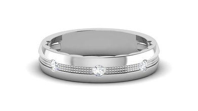 solitário noivado Casamento anel banda argolas esterlina imprimível diamante platina brilhante jóia jóias prata joalheria delicado luz ouro branco 3d print model - Mito3D