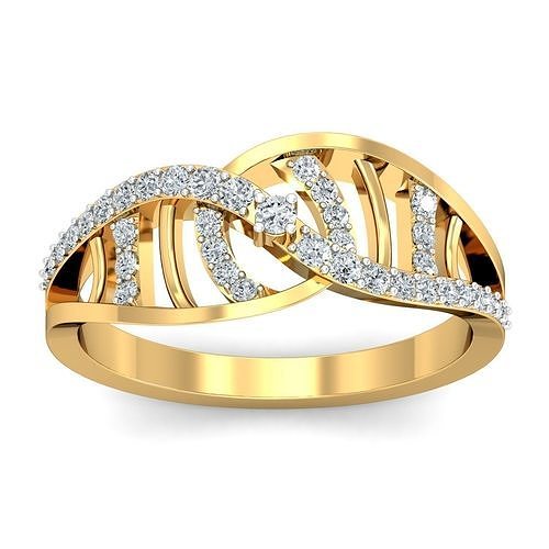 solitaire nişan düğün kadin yüzük yüzükler sterlin yazdırılabilir elmas platin mücevher gümüş takı narin ışık altın beyaz 3D print model - Mito3D