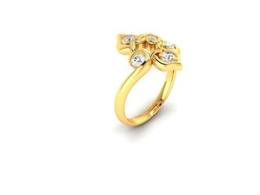 solitario Fidanzamento nozze donne squillare gioielleria anelli sterlina stampabile diamante platino brillante gioiello argento delicato luce oro bianca 3d print model - Mito3D