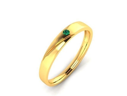 solitario compromiso Boda mujer anillo joyería joya oro diamante gemas precioso único diseño imprimir imprimible corona Clásico anillos 3d print model - Mito3D