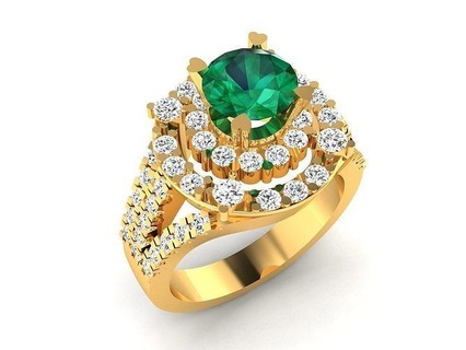 solitario Fidanzamento nozze donne squillare anelli sterlina gioielleria oro gruppo musicale gemma argento delicato diamante 3d print model - Mito3D