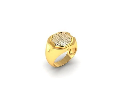 solitaire engagement mariage femmes bague ensemble bande Hommes 3d modèles pt3d anneaux gothique argent imprimable diamant bijoux or 3d print model - Mito3D