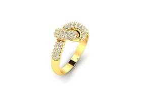 solitaire engagement wedding women ring jewelry band womenring precious gold printable diamond fashion rings bulk collection dimaond 3d print model - Mito3D