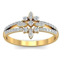 solitário noivado Casamento mulheres anel joalheria banda feminino ouro diamante moda argolas massa coleção 3d print model - Mito3D