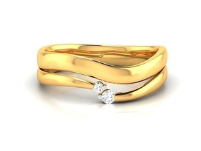 solitario fidanzamento nozze donne squillare gioielleria moda accessori oro diamante donna design anelli lusso platino splendente contemporaneo prezioso argento stampabile 3d print model - Mito3D