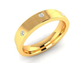 solitaire engagement mariage femmes bague bijoux platine or gemme bijou diamant imprimable 3d argent mode beauté brillant rubis anneaux 3d print model - Mito3D
